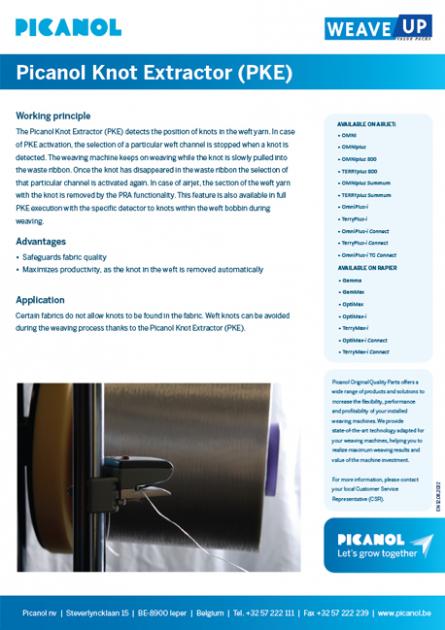 Picanol knot extractor